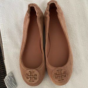 Tory Burch Minnie Flats NWOB-Malva suede